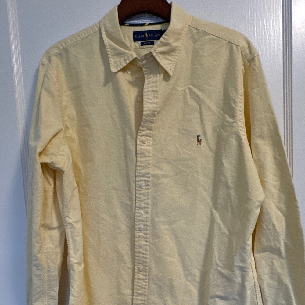 EUC - Ralph Lauren XL Slim Fit Oxford Cloth Button-Down